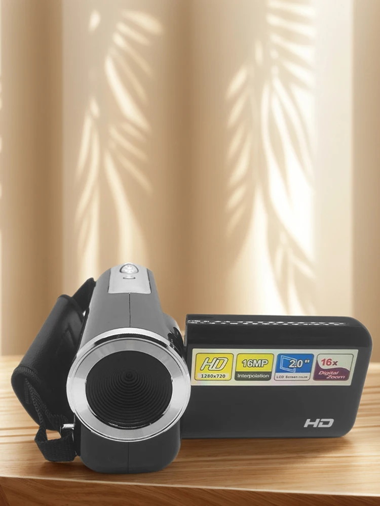 16MP 720P Digital Video Camera with USB Cable Video DV Camera 2.0 Inch TFT Color Screen Built-in LED Flash for Students Teens