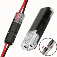 20/30/50/100 Pieces of Locking Plug-In Dual-Wire Led Connectors, 2-Pin 2-Way Universal Compact Cable Connectors - Image 3