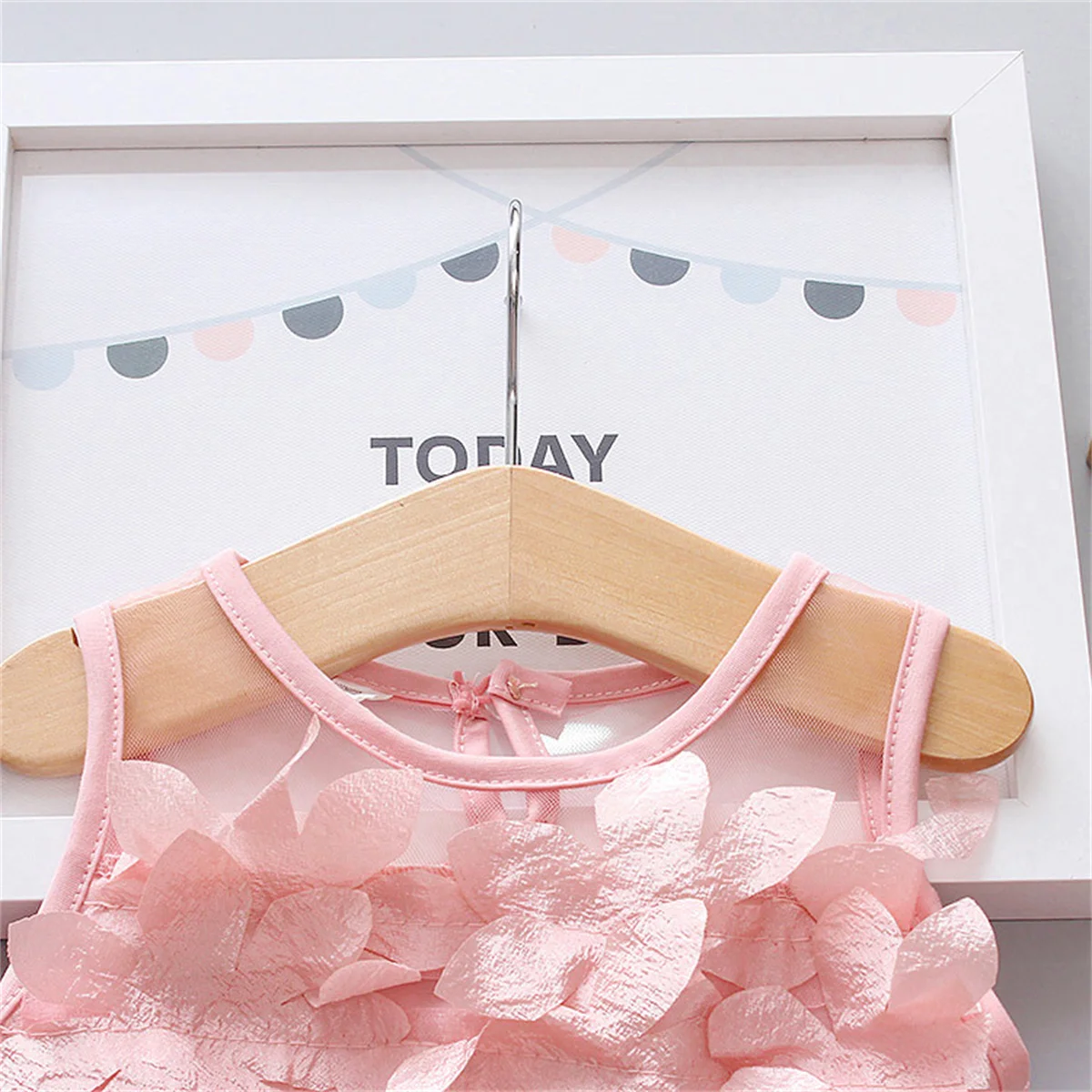 Baby Girls' Christmas Birthday Party Dress Preschool Hollow Out Sleeveless 3d Petal Mesh Summer Clothing baby girl dress girls dress