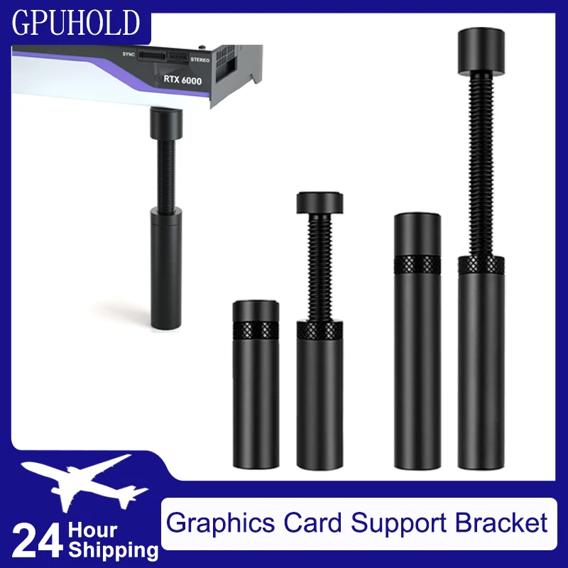 GPUHOLD 그래픽 카드 GPU 홀더 마그네틱 브래킷 비디오 카드 홀더 수직 텔레스코픽 회전 스탠드