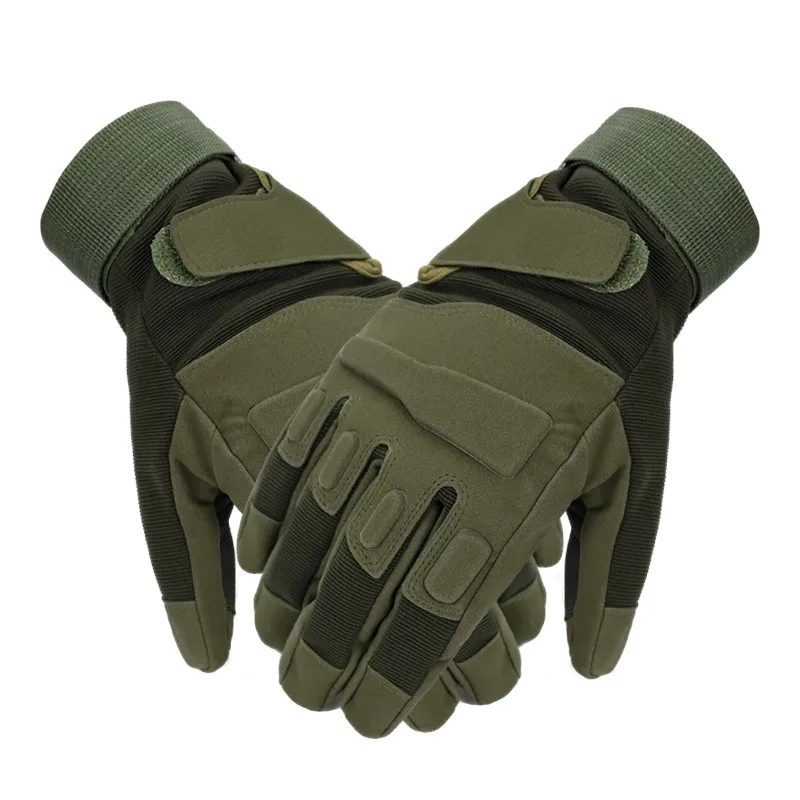 Outdoor Tactical Full Finger Bicycle Antiskid Cycling Gloves Men Women Paintball Shooting Airsoft Combat Protection Glove 2