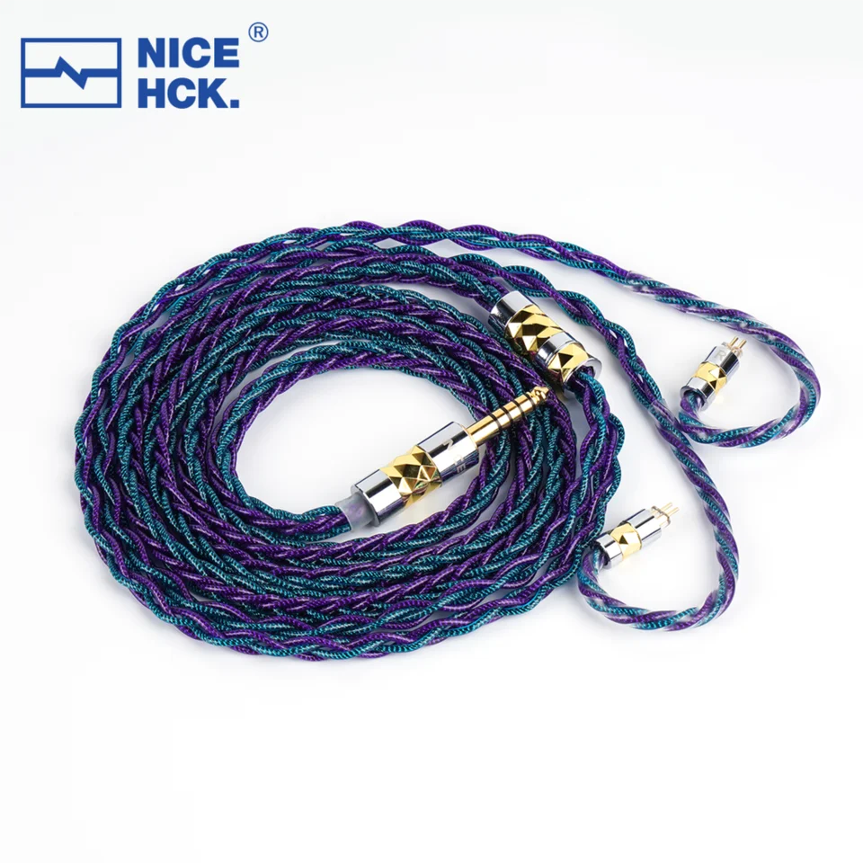 NICEHCK DualGod イヤホン交換ワイヤー銀メッキ古川銅 +