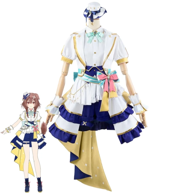 Traje de Cosplay de YouTuber VTuber Momosuzu Nene Inugami Korone Nekomata Okayu Usada Pekora Hololive Shirogane Noel Ookami Mio