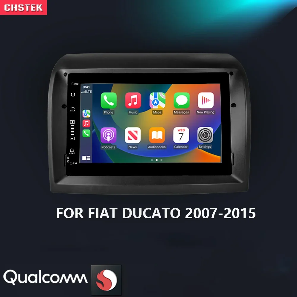 Chstek Android 13 Autoradio Carplay Navigazione Per Fiat Ducato 2007-2015 Auto Stereo Qualcomm Bluetooth Wifi 4G Autoradio Player
