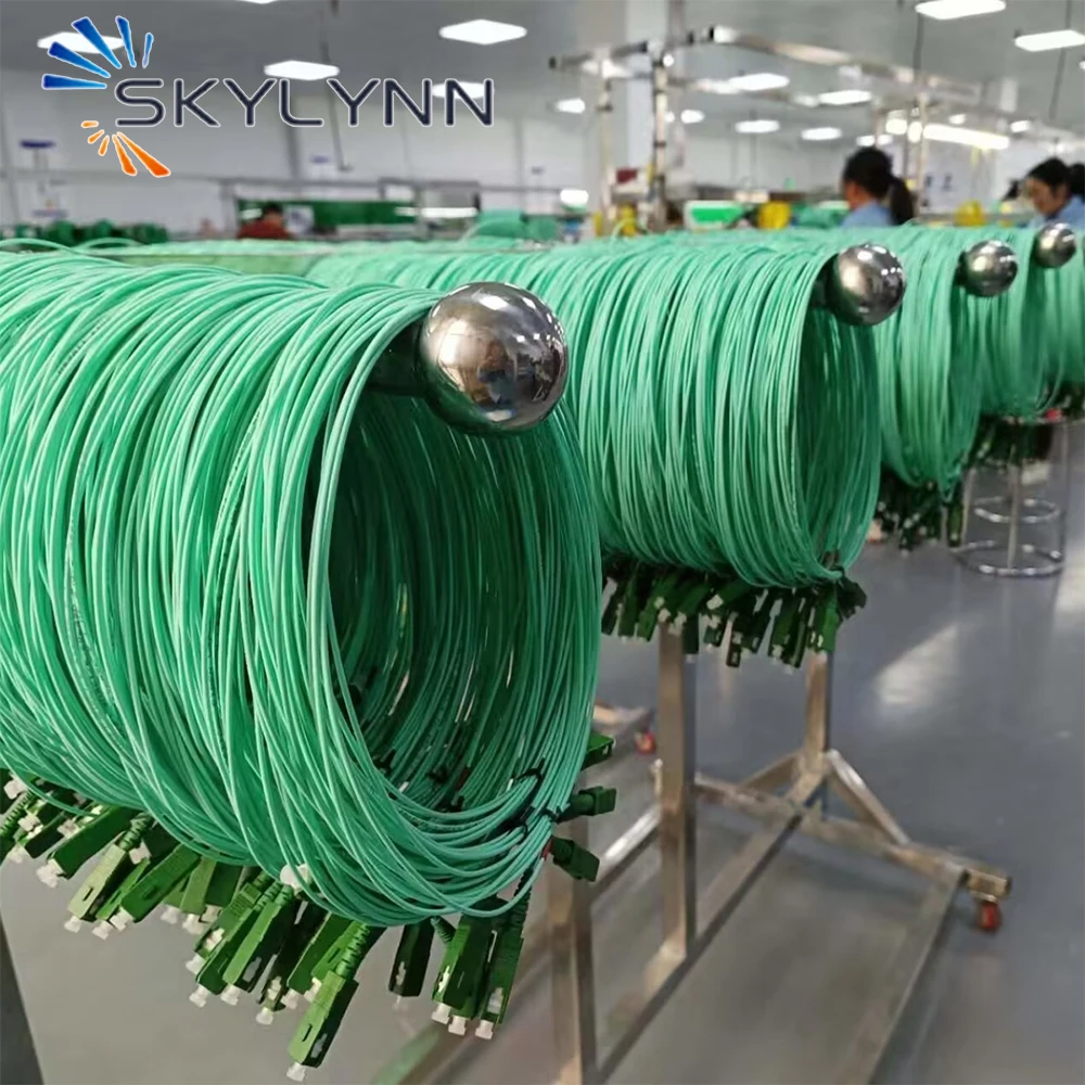 4M Jarreti&egrave;re SC/APC SM G657A2 SX Core 1.6mm Diameter Fiber Optic Patch Cord 100PCS With LSZH Aqua Jacket and Red Tube Socket fiber optic cable