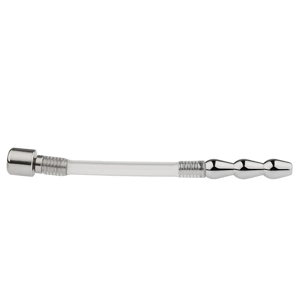 BDSM Fetish Urethral Dilator Stretching Plunger Metal Sound Toys Masturbation Rod Sounding Penis Plug Inserts Sex Products Man Urethral dilator Silicone urethral dilator