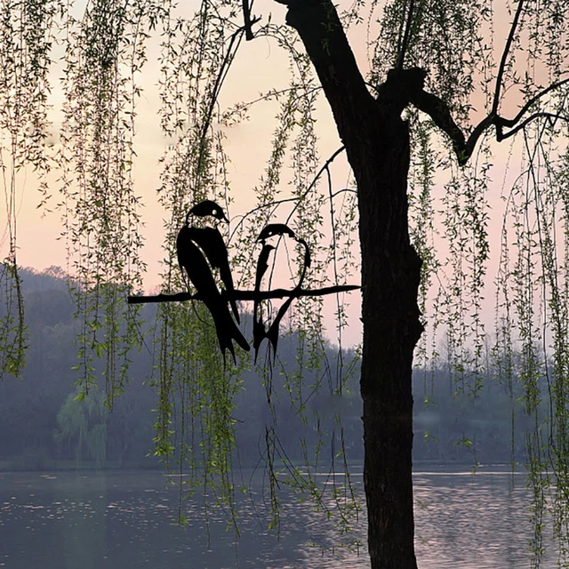 Művészeti Madárszobrok Kerti Dekoráció Kültéri Ház Tető Időjárási Lapát Szél Irányjelző - Image 3