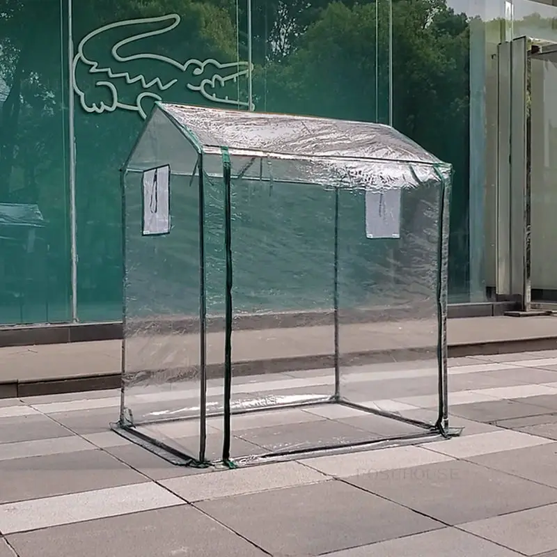 Balcony Home Plant Garden Greenhouse Windproof and Rainproof Outdoor Garden Greenhouse Insulation Cover Walk-in Plant