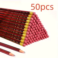 HB Wooden Pencils with Erasers -  Red & Black Barrels for Writing Drawing and Sketching - Ideal for Students and Office Supplies 4