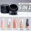 RSNAIL 5 IN 1 Japanese Hard Top Coat 15ml Rhinestones No Wipe Top Coat Efficient Function Adhesive Water Nail Art Gel DIY Design 2
