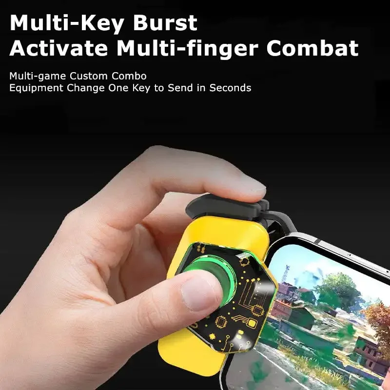 ABS Silicone Bluetooth-compatible 5.0 Mobile Phone Type-c Gamepad Joystick Controller C1 for PUBG for IOS Android Gaming Handle