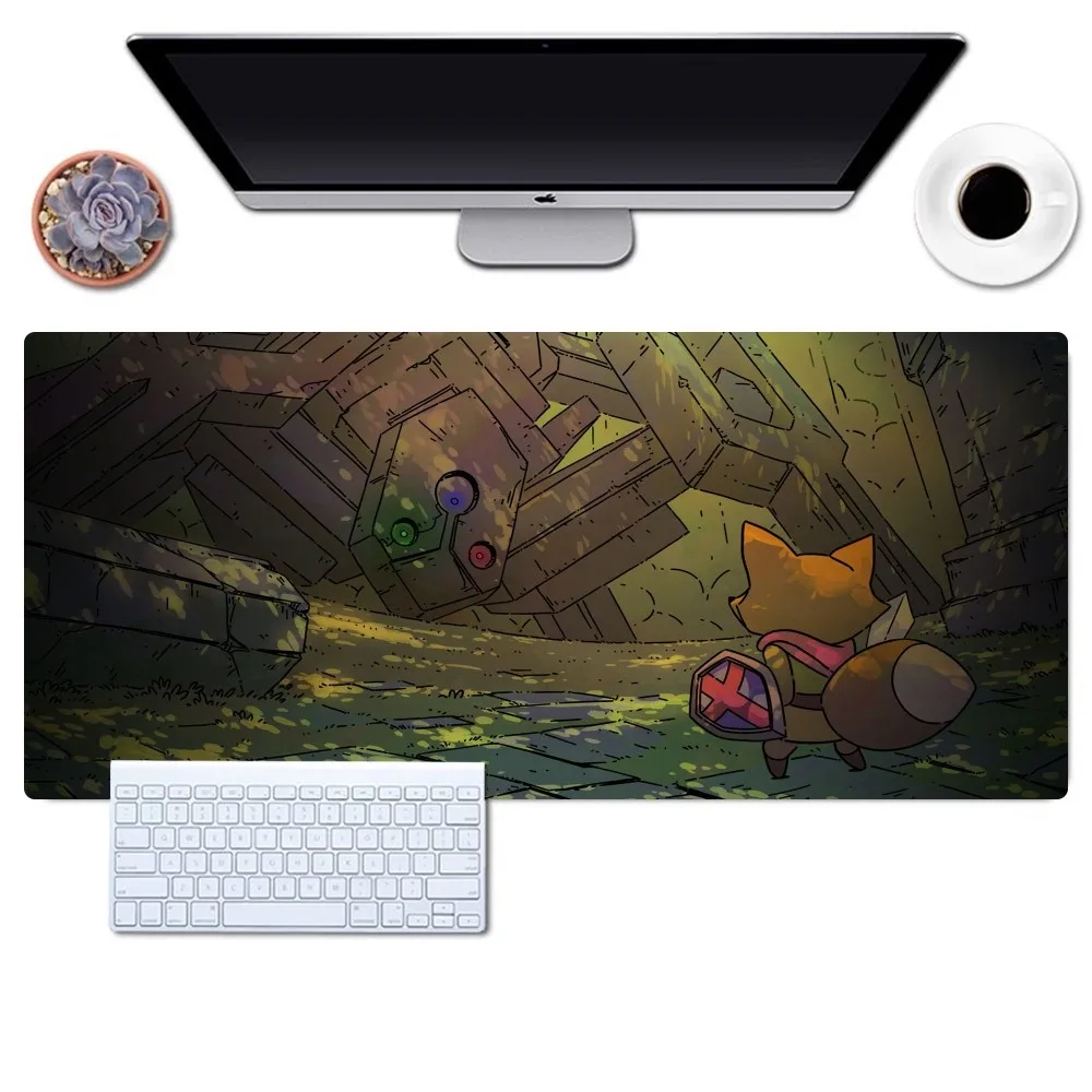 Tunic Game Mousepad Gaming Office Desk Pads Large For Computer Non-slip Lockedge