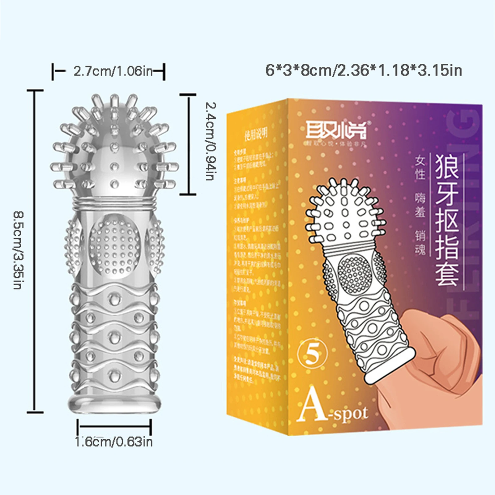 G-spot Clitoris Stimulation Adult Sex Toys Les Finger Condom Reusable Masturbation Sex Game Erotic Product Dotted Finger Sleeves sex toys