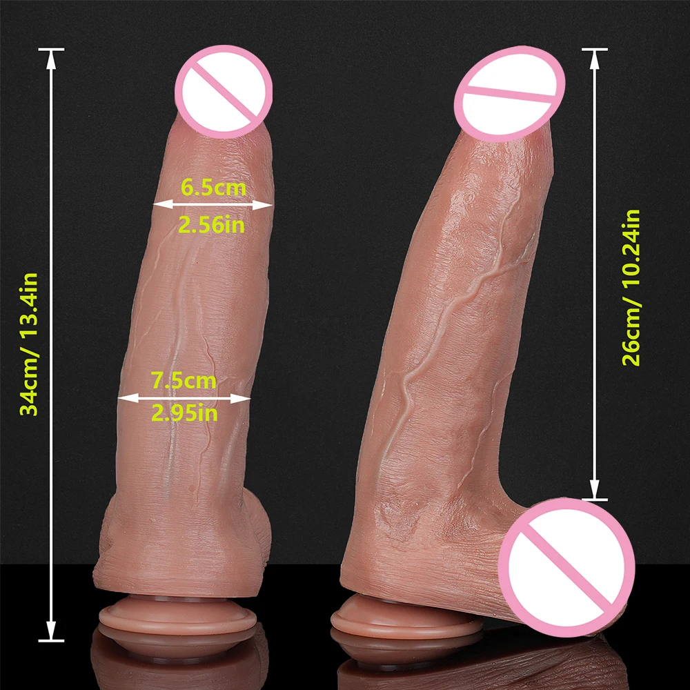 Gode Huge Dildo Realistic Penis Thick Glans Cock Dick Strap On Suction Cup Vagina Masturbator Adult Sex Toys For Women Sex Shop