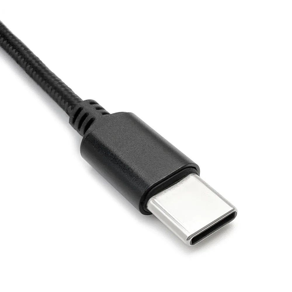 1.5M Type C Audio Cable Cord Replacement For Sennheiser momentum HD400 HD4.30 HD4.40 HD 4.50BTNC Adjustable volume Black