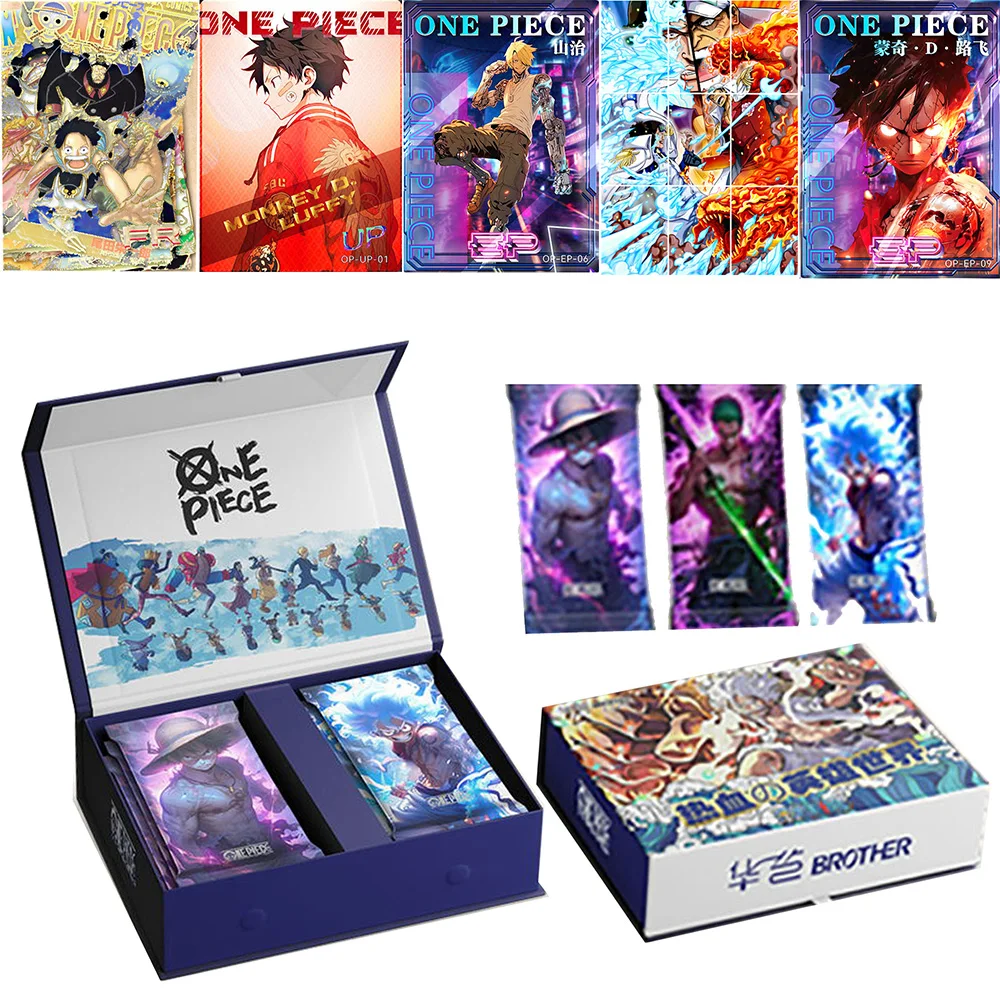 

2024 цельные карты аниме персонаж Луффи Шанкс Зоро редкая торговля прокси коллекционные карты для детей подарки на день рождения