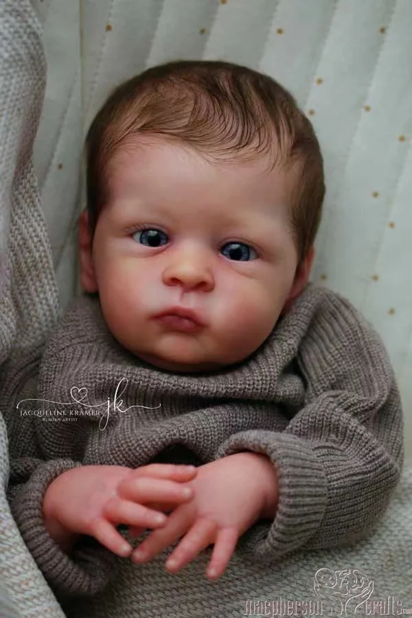 Oskar Olga Auer 블랭크 키트, 실제 같은 소프트 터치, COA 포함, 21 인치 한정판, Bebe Reborn