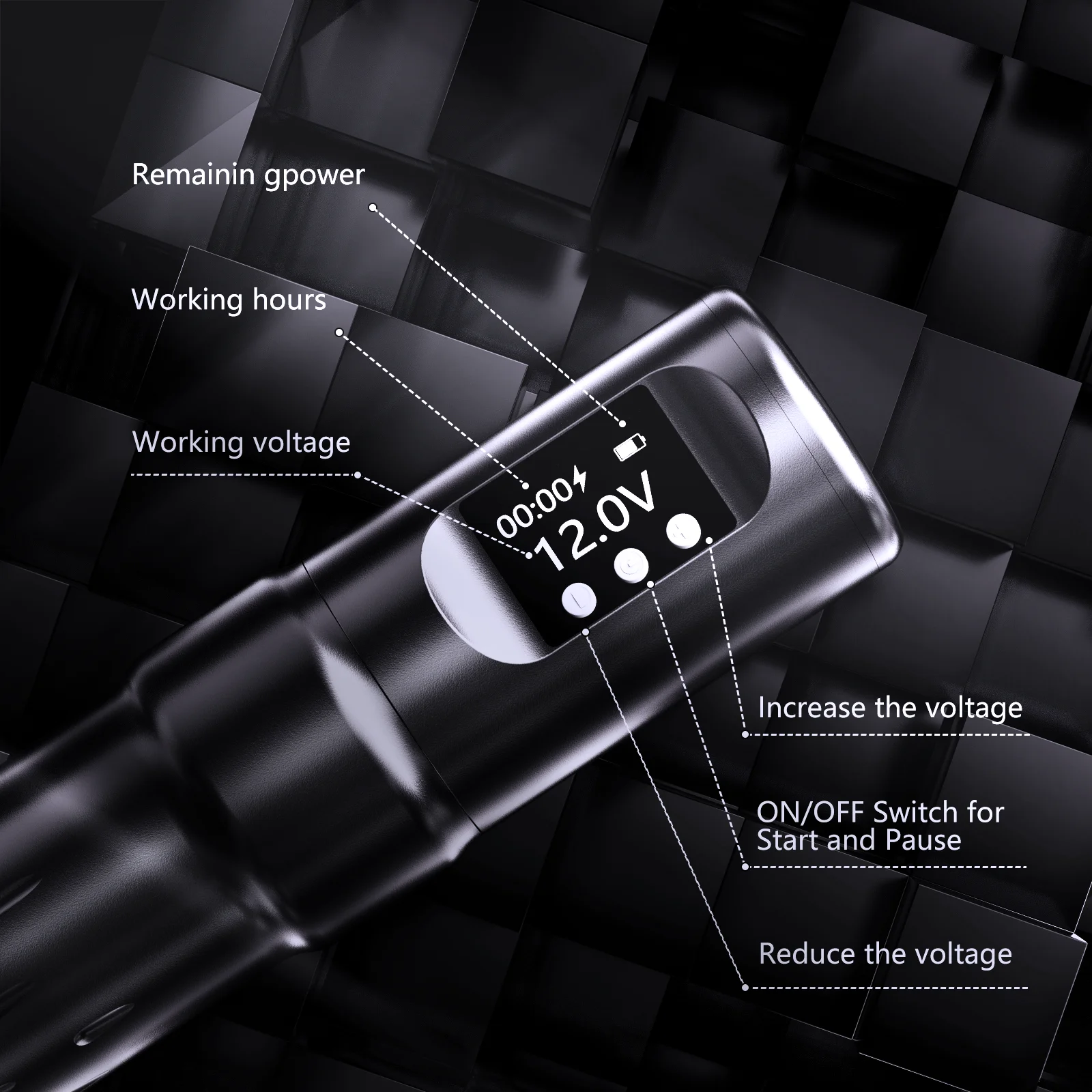 New Wireless Tattoo Machine 1800mAh Battery Coreless Motor Professional Tattoos Pen Rotary Gun For Tattoo Artists Beginners Tattoo Supplies Tattoo Pen