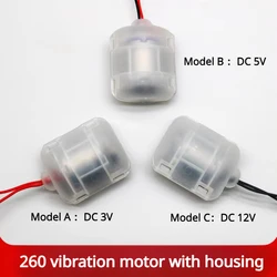 Compact Vibration Motor with Housing for Electric Massagers and Vibrating Feeders