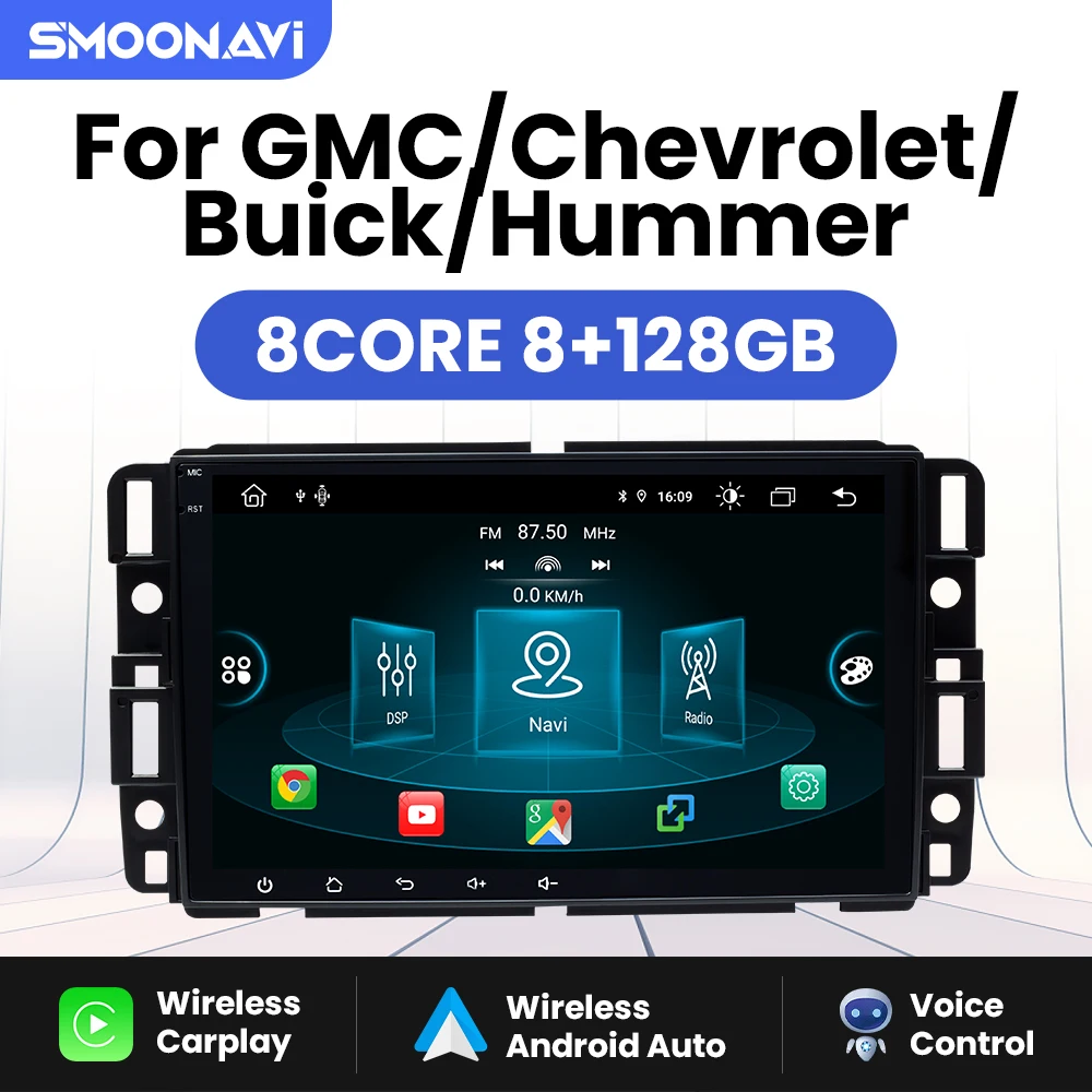 Lettore Multimediale Per Auto Wireless Carplay Per Chevrolet Silverado Gmc Sierra Impala Traverse Avalanche Express Yukon Acadia Savana