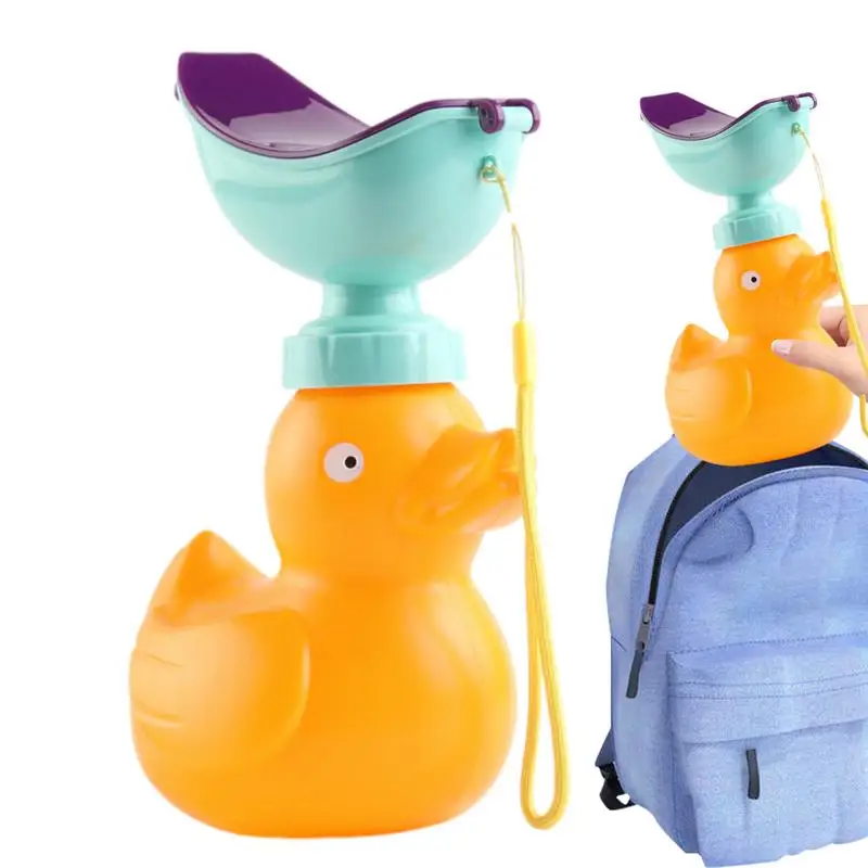 

Portable Baby Hygiene Yellow Duck Urinal Boys Girls Pot Outdoor Travel Anti leakage Potty Kids Convenient Toilet Training Potty