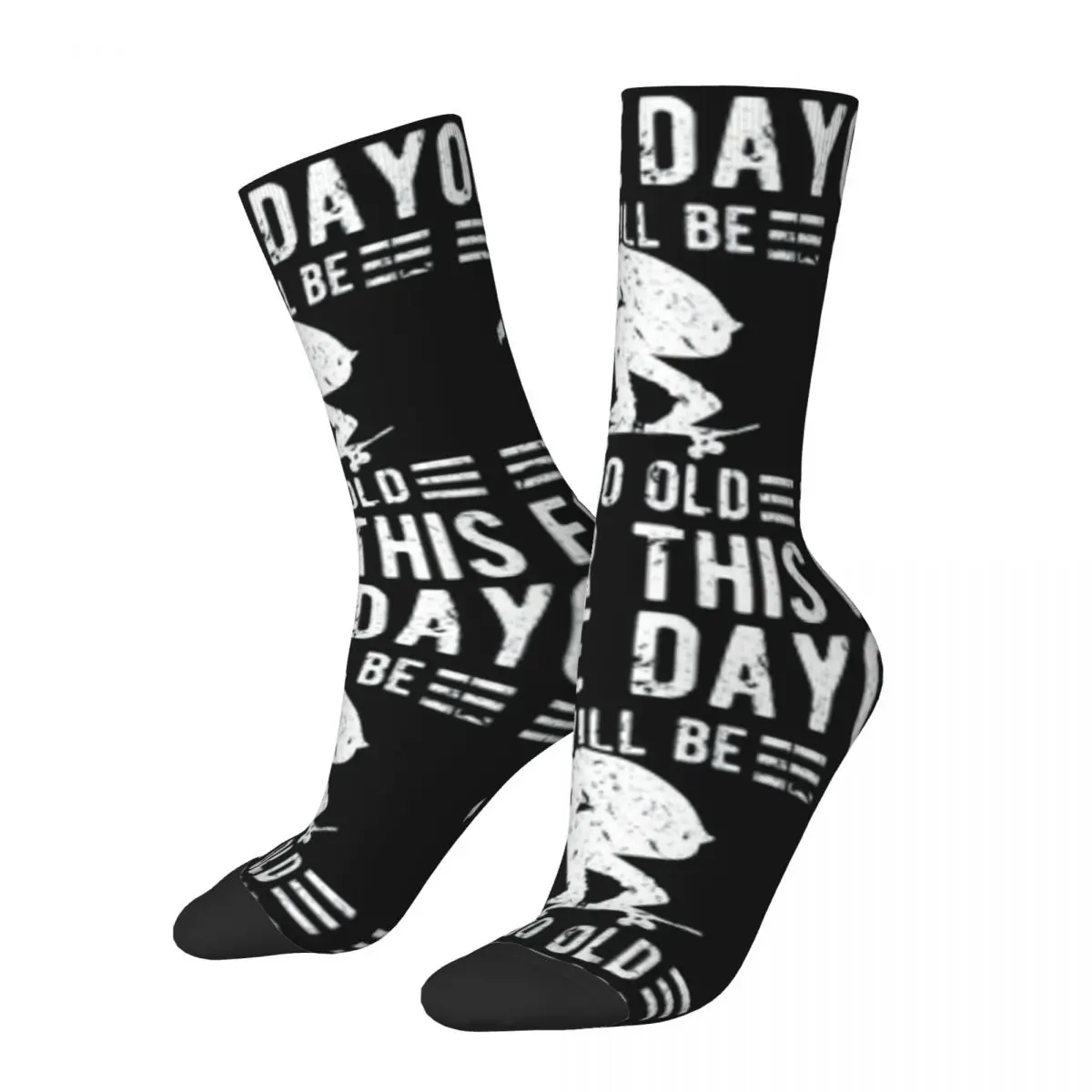 

Funny Happy Men's Compression Socks Casual Retro Harajuku Skateboard Culture Art Hip Hop Novelty Pattern Crew Crazy Sock