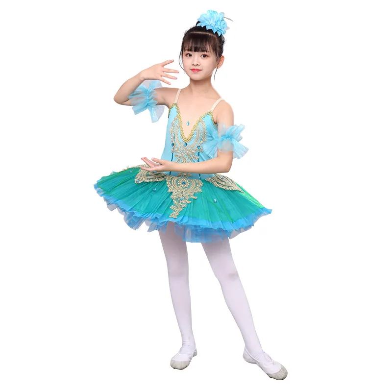 Summer Cute Mother-Kids Matching Family Outfits Tutu Ballet Dress Girl Stage Costume Mom Daughter Matching Dresses Women Clothes 2