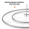 Round Spiral Quilt Sheets Hanger Stainless Steel Rotating Drying Rack Save Space for Clothes Blanket Hanger Outdoor Home Balcony 5