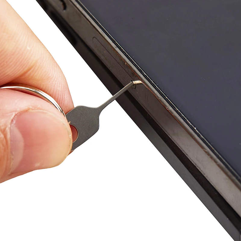 5PCS Anti-Lost Sim Card Removal Needle + Ring Key Tool Phone Ejecting Pin SIM Tray Ejection Keyring sim card removal tool
