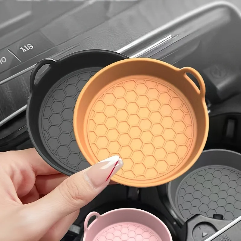 Car Cup Holder Coaster Silicone Cup Holder Insert Universal Non-Slip Cup Holders Car Interior Silent Cup Pad Car Accessories New 2