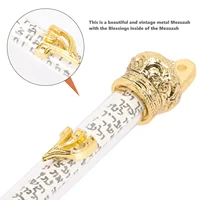 Metal Household Decor Jewish Door Mezuza Religious Metal Door Side Door Mezuza Lintel Inscriptions Biblical Gateposts Crown 2