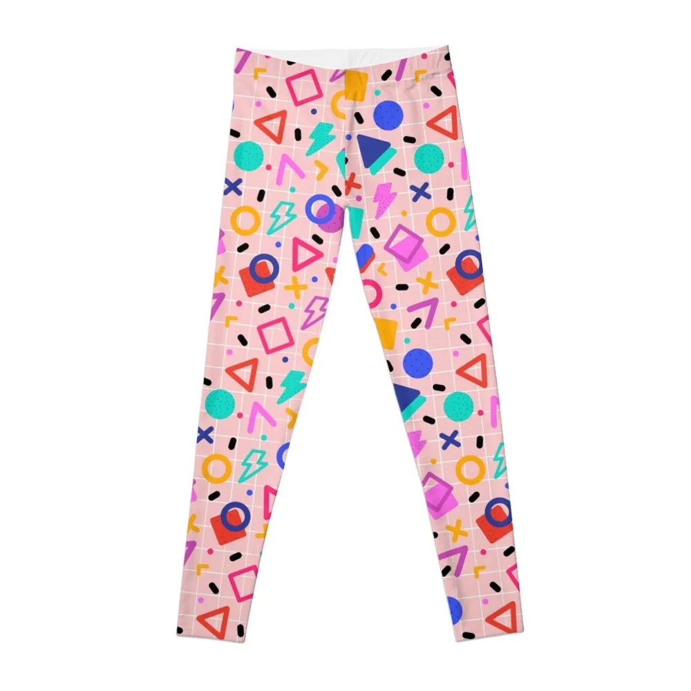 

Retro Bright Memphis Pattern Leggings Sports pants for Women's sports legging gym Womens Leggings