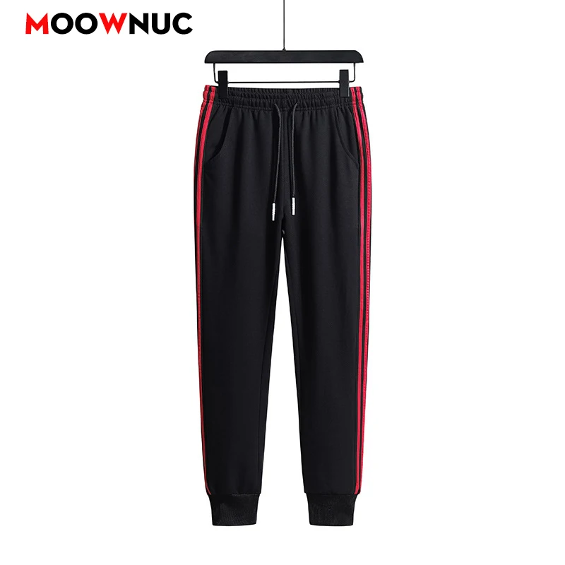 

Spring Fashion Pant Ankle-Length Men's Casual Trousers Overalls 2023 New Autumn Stripe Loose Outdoors Youth 6XL 7XL 8XL MOOWNUC