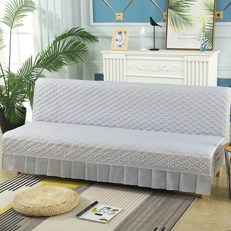 Universal Stretch  Sofa Bed Cover Couch Covers Armless Sofa Cover Washable  Elastic Folding Furniture Sofa Bed Covers 6