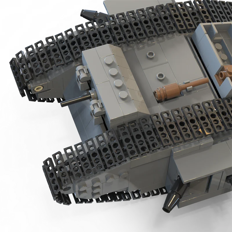 WW1 German AV7 Military Battle Tank Building Block Toys for