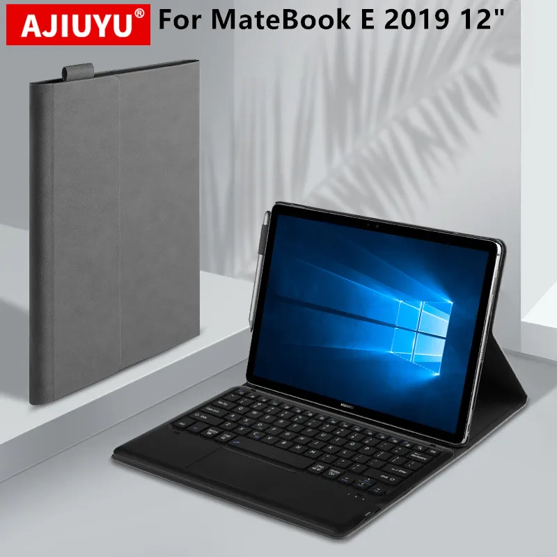 

AJIUYU Keyboard Case For Huawei MateBook E 12 inch PAK-AL09 2019 Tablet Wireless Bluetooth Keyboard Protective Smart Cover Cases
