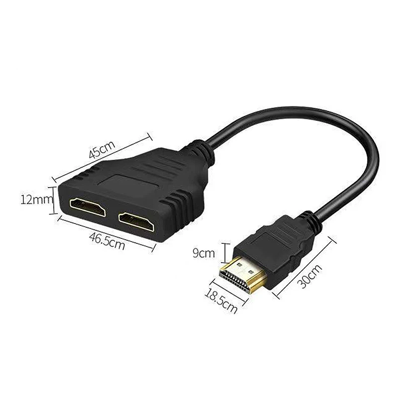 Splter HDMI 4K 1 In 2 Out Cavo Adattatore 2.0 Da Maschio A - Foto 9