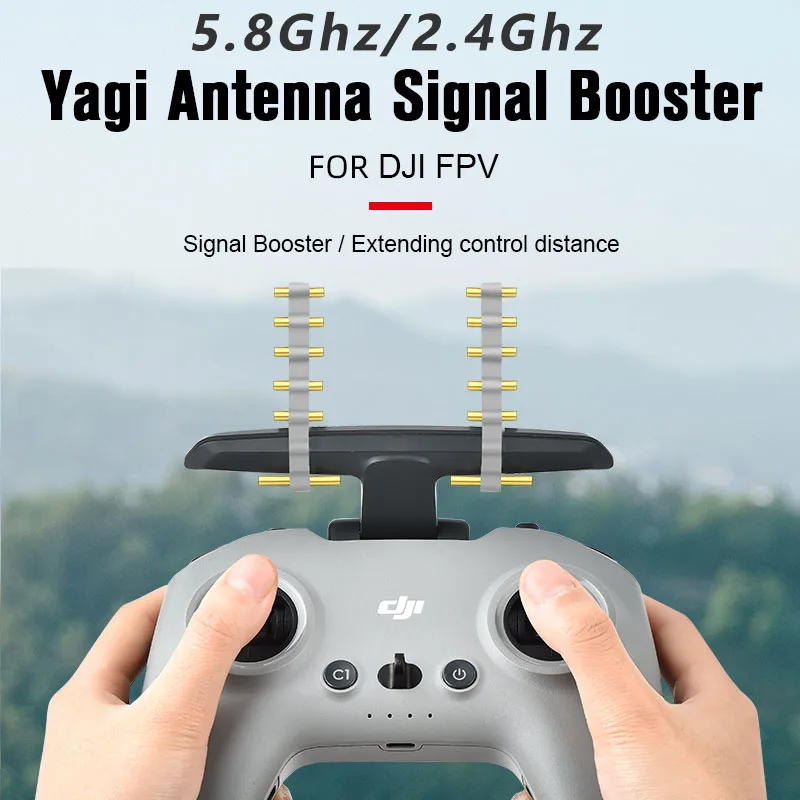

Для DJI FPV Drone пульт дистанционного управления ler Yagi антенна усилитель сигнала расширение управления Расстояние увеличение безопасности полета