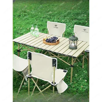 휴대용 스톨 테이블 에그 롤 테이블, 피크닉 테이블 및 의자, 캠핑 풀 세트, 악기 용품