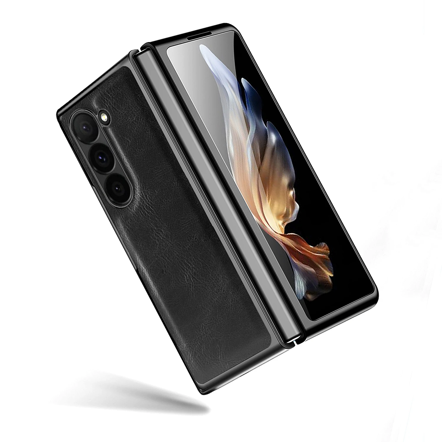 VIETAO Crazy Horse PU Leather Mobile Phone Case with Tempered Glass
