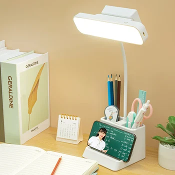 Desk Lamp LED Lights USB Rechargeable Light Magnetic Study Office Reading Light With Pen Holder Table Lamp 1