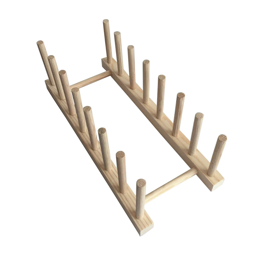 

Multifunctional Wooden Plate Rack Books Wood Stand Display Holder Photo Frame Holder DIY Decor