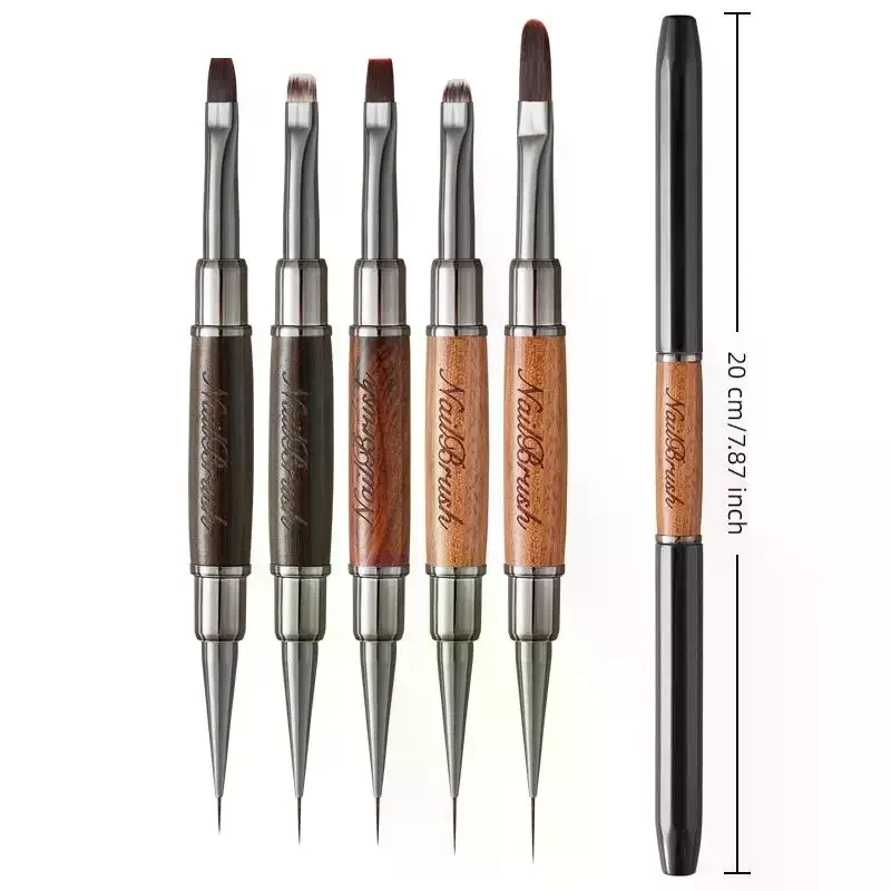 Sandalwood Line Nail Art Pen Double Headed Brush Nail Construction Pen High Quality Paintings Pen Nail Tools