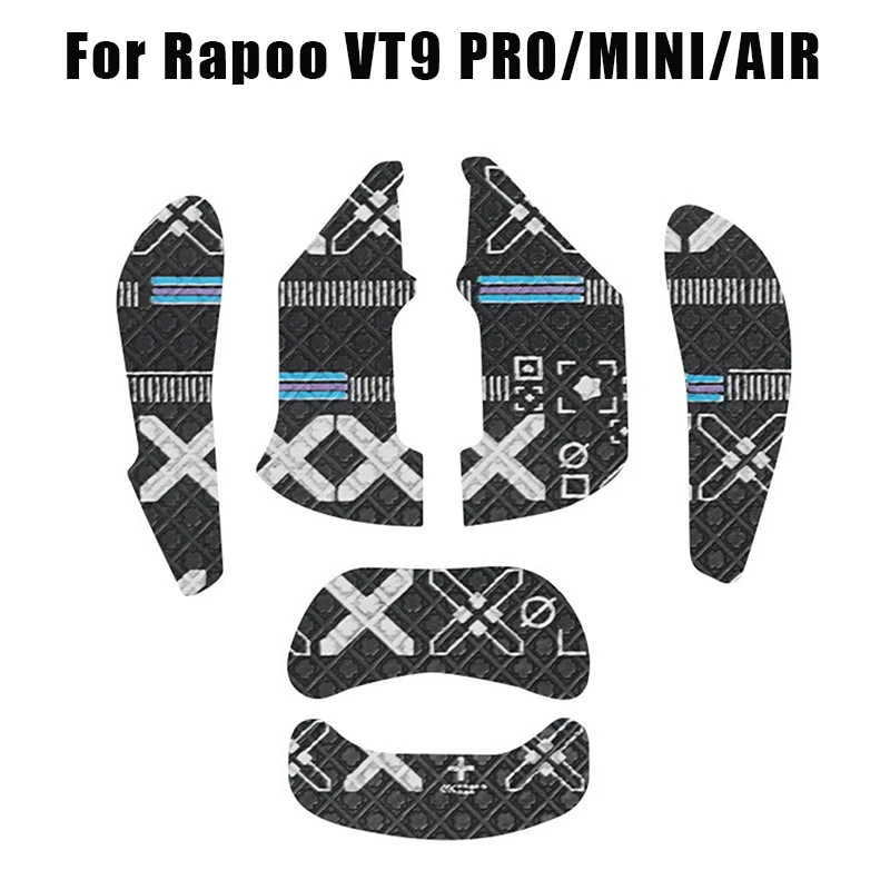 Rapoo VT9 PRO 미니 에어 마우스 그립 테이프 스티커, 미끄럼 방지, 땀 흡입, 블랙 게이밍 E 스포츠 게이머 액세서리