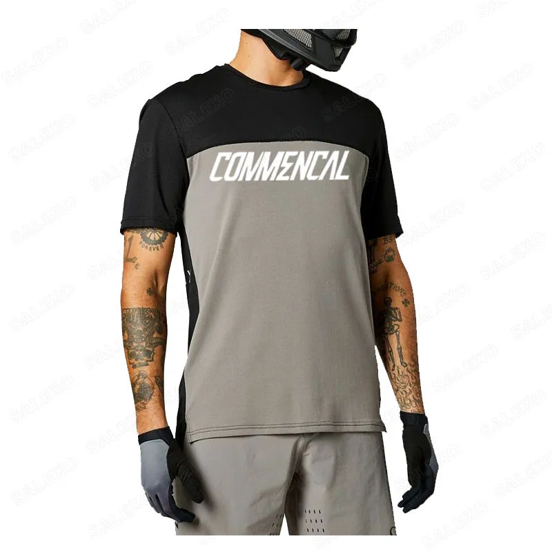 2022 Maglie Da Discesa Manica Corta Da Uomo Mtb Camicie Da Mountain Bike Offroad Dh Maglia Da Moto Estate Motocross Commencal Ciclismo