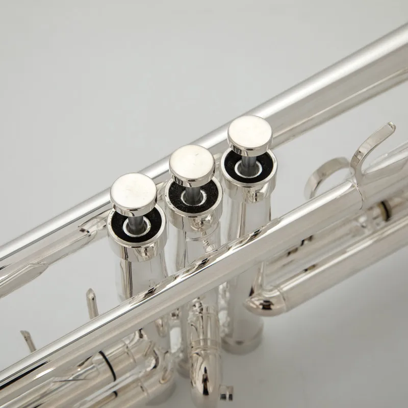 Hot Sell TR-600 Trumpet B Flat Silver Plated Professional Trumpet Musical Instruments with Case
