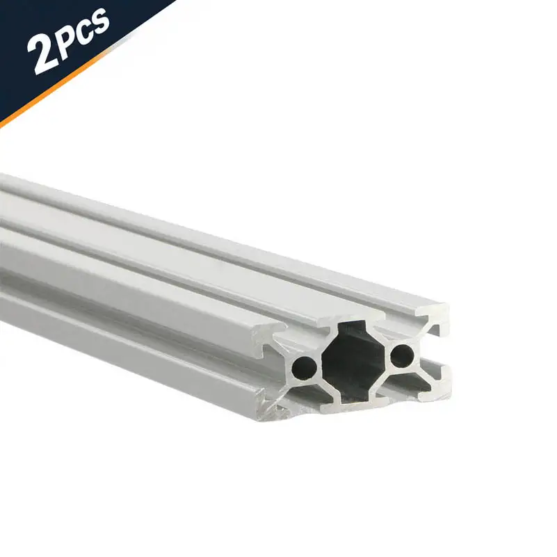 2Pcs 2020 2040 2060 2080 Aluminum Profile 100 200 300 350 400 450 500 550 Linear Rail Extrusion EU Standard CNC 3D Printer Part image 8