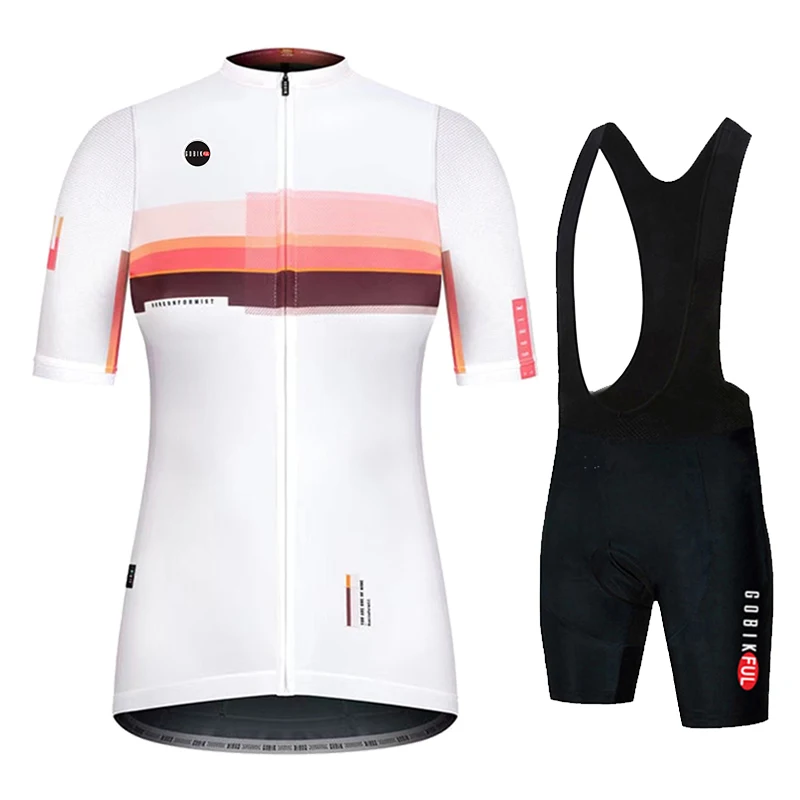 Gobikful Summer Cycling Jersey Set for Women, Anti-UV, Bicycle Clothing, Quick-Dry, Mountain Female Bike Clothes