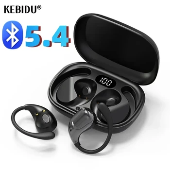 Wireless Bluetooth Earphone Headphones Outdoor Sport Headset 5.4 With Charging Bin Display Touch Control Earbuds for Music 1