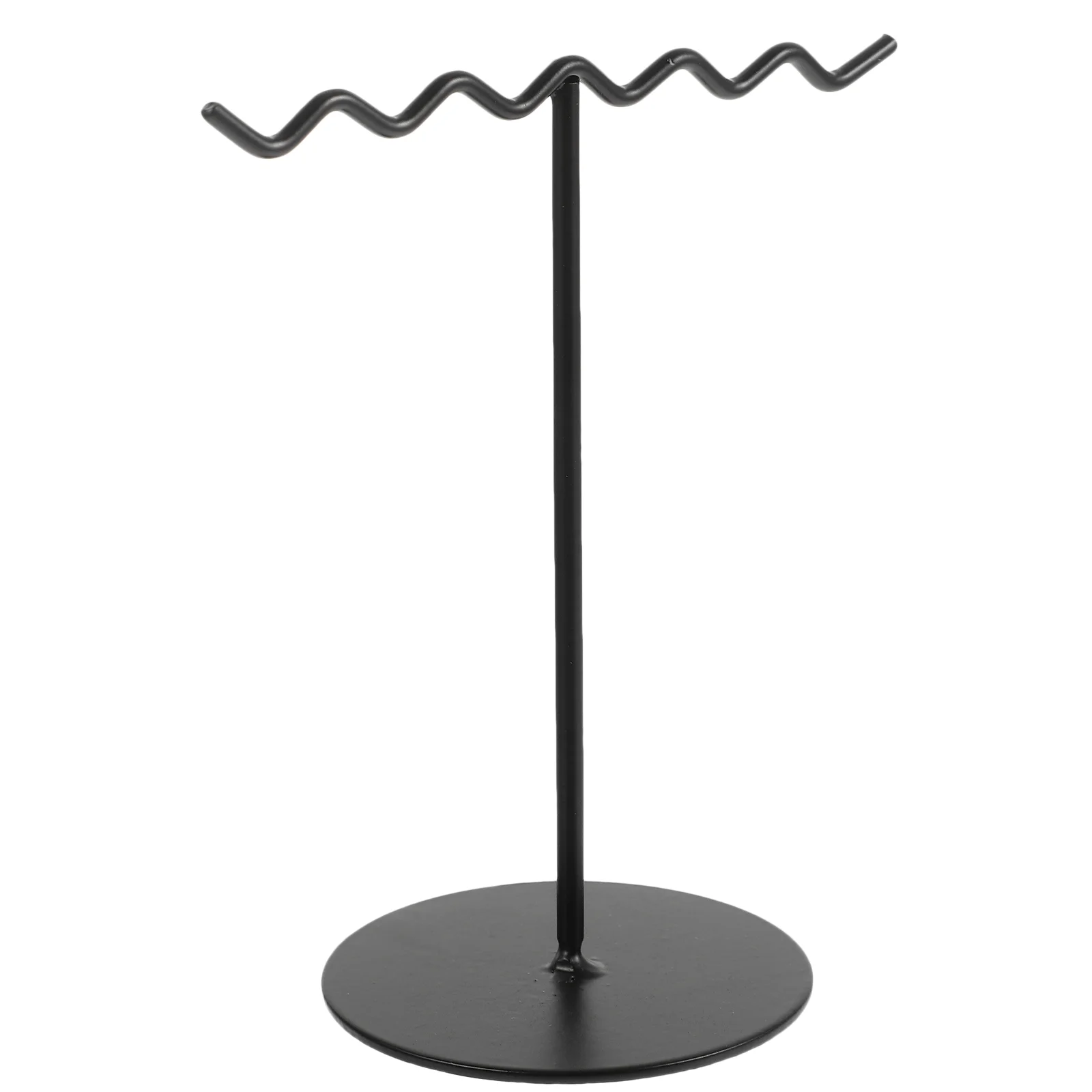 

Iron Jewelry Rack Storage Props Earring Display (black) Stand Necklace Holder Shelves Earrings Organizer Wrought Miss